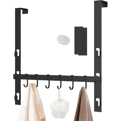 Rebrilliant Maitane Over The Door Hooks Back Hanger 6 Slidable Hanging